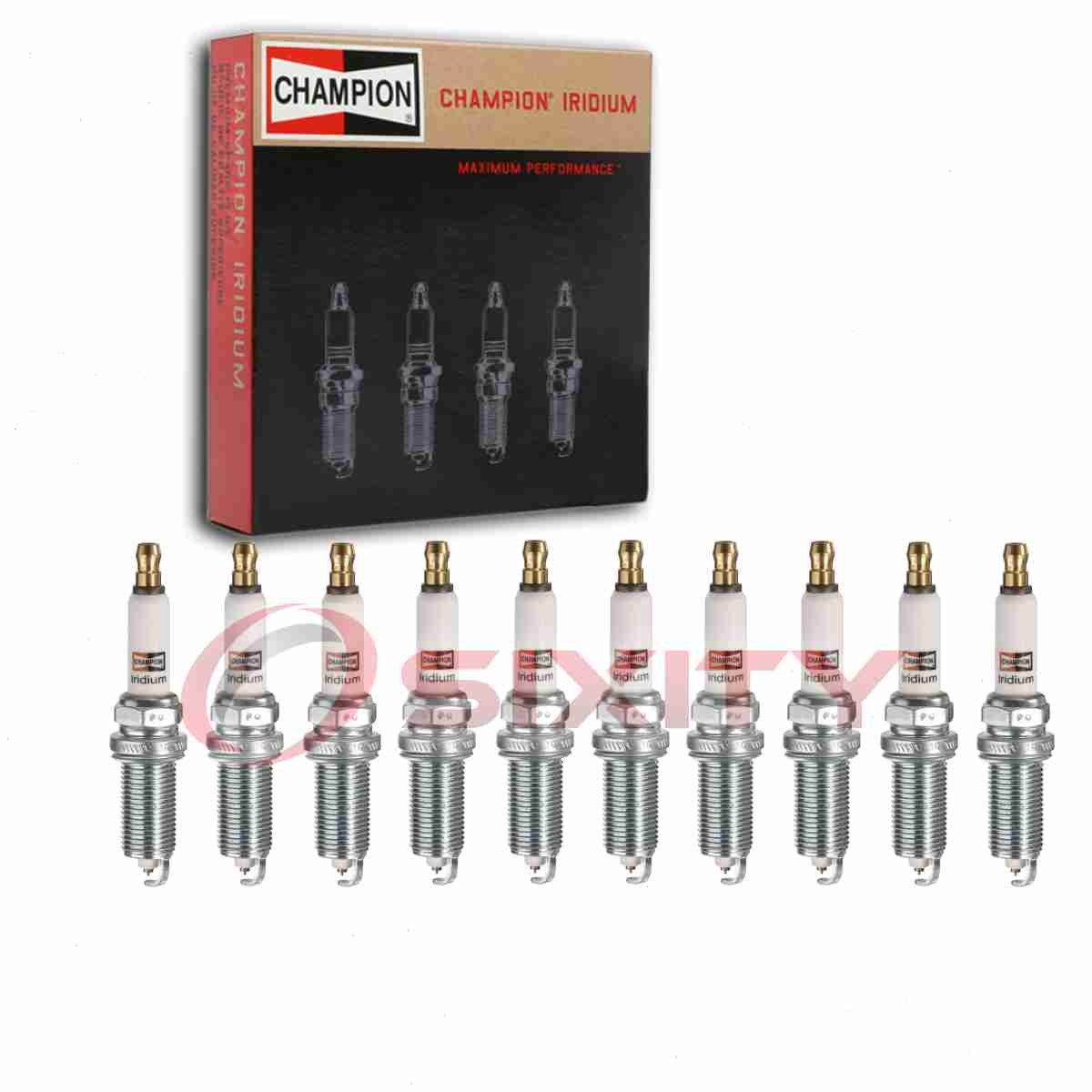 10 pc Champion Iridium 9044 Spark Plugs for REC8WMPB4 PLZFR6A11S ILZFR6D11 ws