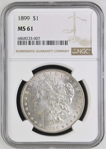 1899 Morgan Silver Dollar NGC MS-61