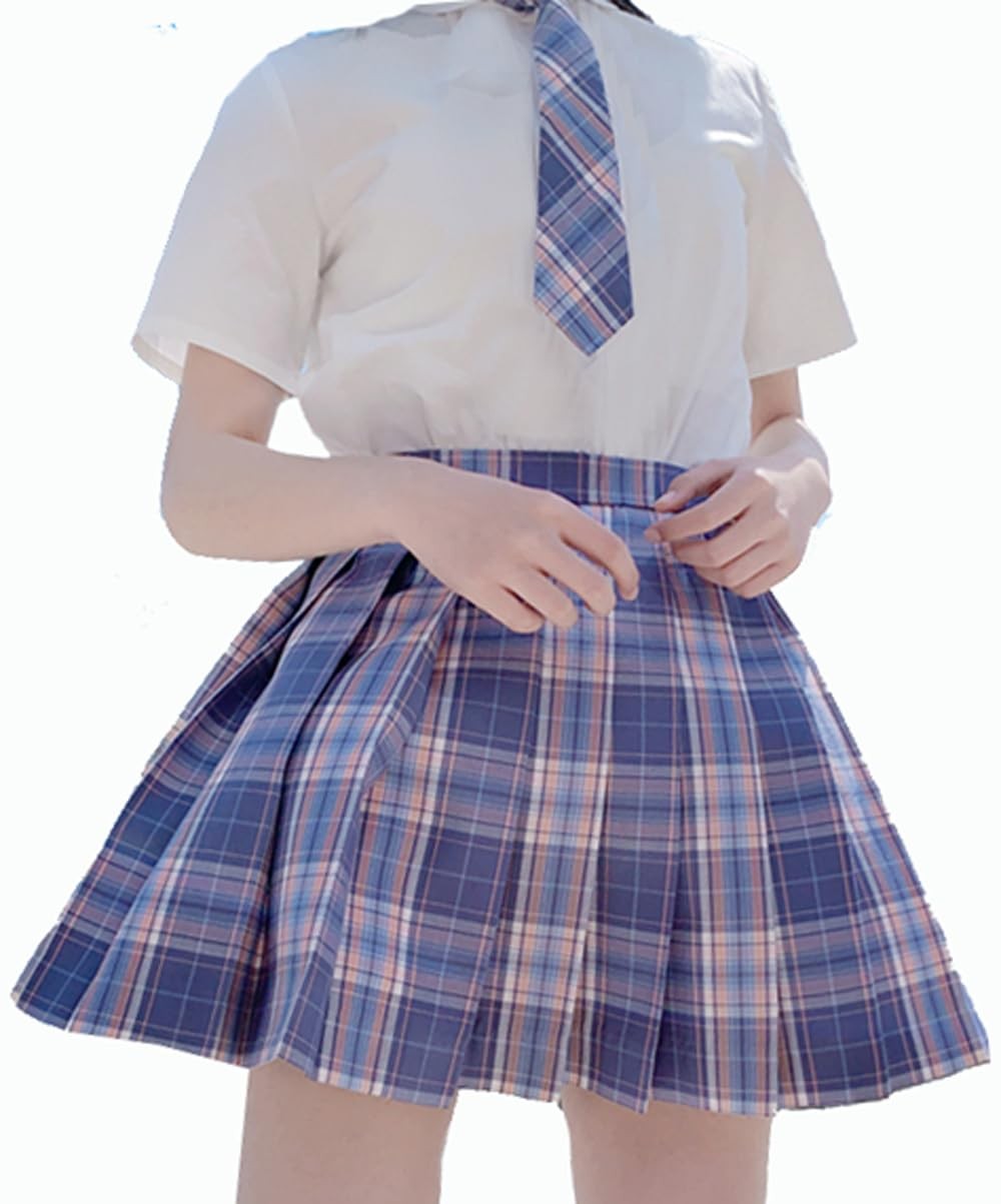 Uniya 2-Piece Uniform Set: Checkered Skirt With Matching Ribbon And Tie| 40 Diff
