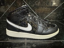 Air Jordan 1 Black Speckle Glitter  Excellent...
