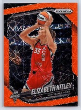 2025 Panini Prizm WNBA #41 Elizabeth Kitley Orange Velocity Prizms