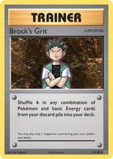 BROCK'S GRIT 74/108 UC EVOLUTIONS POKEMON REVERSE HOLO NM/M