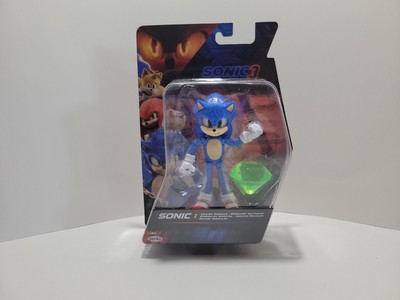 Jakks Pacific Sonic The Hedgehog 3 Movie Sonic w/ Master Emerald 5'' Figure New