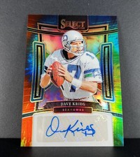 2023 Panini Select - Signatures Dave Krieg #SIG-DKR Tie-Dye Prizm /25 (AU)