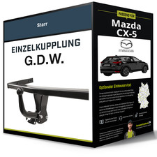 Starre Anhängerkupplung für MAZDA CX-5 11.2011-02.2017 Typ KE G.D.W. NEU