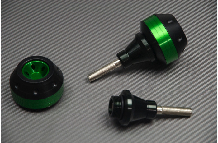 Tampons de protection vert contre les chutes de moto Honda CB500 PC32 1997-02