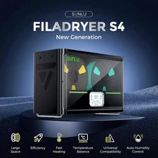 SUNLU Official 3D Printer Filament Dryer S4, 4 Spools Capacity, 3 Circulation...