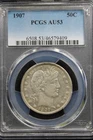 1907-P Barber Half Dollar : PCGS AU53