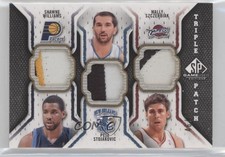 2009 SP Game Used 46/60 Shawne Williams Peja Stojakovic #TP-SSW Triple Patch n8a