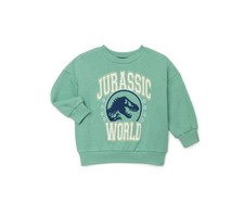 Jurassic World Toddler Long Sleeve Graphic Crewneck Sweatshirt Sz 18M