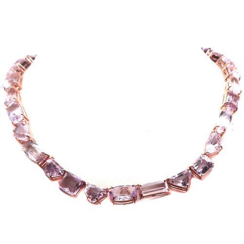 Collana argento con kunzite - Studio Lorella