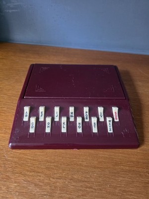 Vintage His Excellency Telephone Index Burgundy Desk Address Index England
