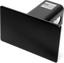 Blank Metal Hitch Cover (Fits 2" Receiver, Black 5"X3")