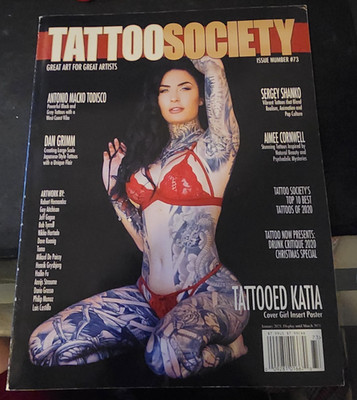 Tattooed Katia Tattoo Society Magazine Issue Number 73