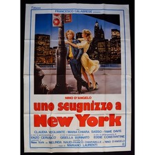 Manifiesto A SCUGNIZZO EN NUEVA YORK Nino D'Angelo Laurenti Vegliante A194