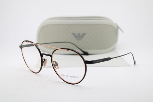 NEW GIORGIO ARMANI AR 5089 3001 BLACK GOLD GUNMETAL AUTHENTIC EYEGLASSES 50-20