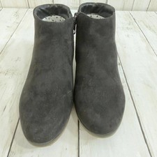 Cat  Jack Girl's Black Faux Suede Ankle Boots Side Zip Size 1