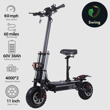 Foldable Electric Scooter 8000W Dual Motor 60V 38Ah 11in Off Road Adult