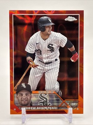 2023 Chrome Update Series Andrew Benintendi #USC15 Red/Orange Lava Lamp /10 SSP
