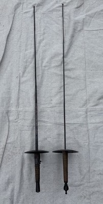 Two Vintage Fencing Swords Antique épée Saber