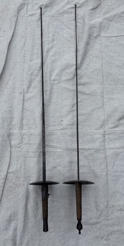 Two Vintage Fencing Swords Antique épée Saber