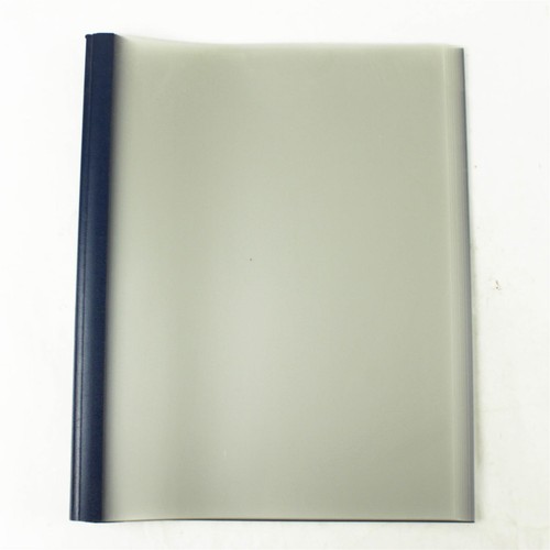 Lot of 10 Clear Front Report Protectors Blue Spine Letter Size