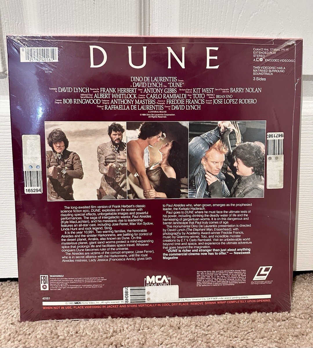 Dune (Laserdisc) for sale online | eBay