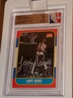 1986-87 Fleer Basketball Larry Nance #78 Autograph BGS 10 NBA logo patch