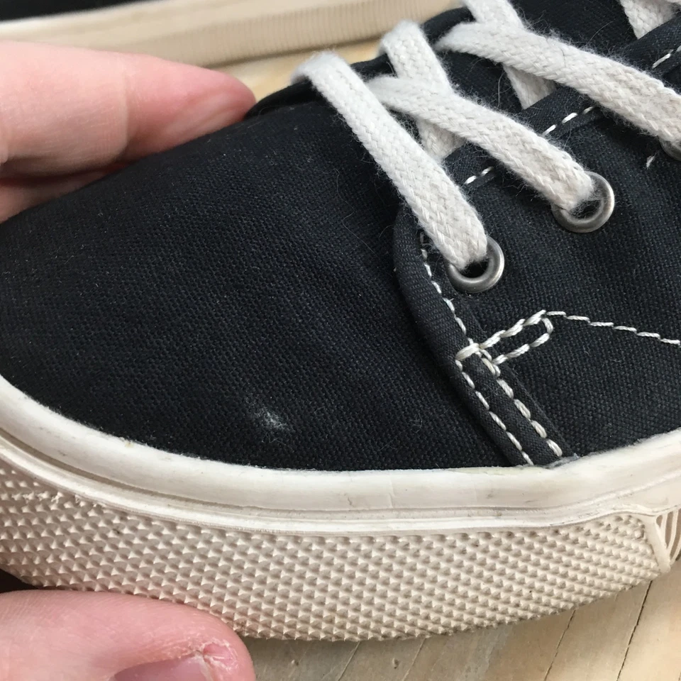 Toms Sneakers Womens 8.5 Black Trvl Lite Low Top Lace Up Canvas Casual Comfort - Image 4 of 4