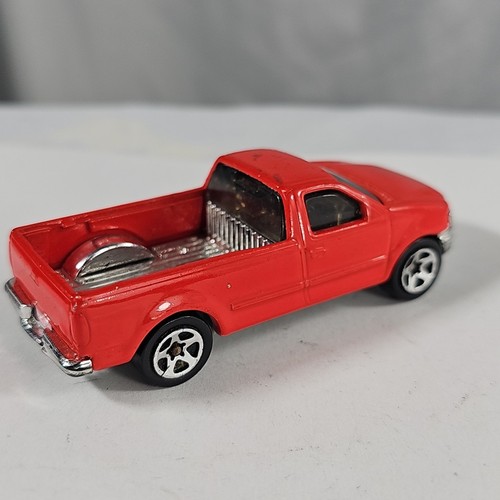 Ford F-150 1997 Hot Wheels roja primera edición 2/12 #513 camioneta diecast resistente - Imagen 6 de 11