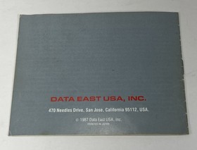 BreakThru Manual Nintendo NES Instruction Booklet Break Thru Through Game Book