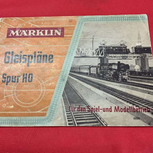 Märklin H0 0320, planos de vías, de 1957, 28 páginas | Condition: Gebraucht