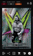 Sami Zayn Checkerboard Base Iconic - Topps Slam WWE Finest 25