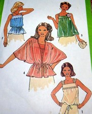 LOVELY VTG 1970s TOP JACKET Sewing Pattern 10/32.5