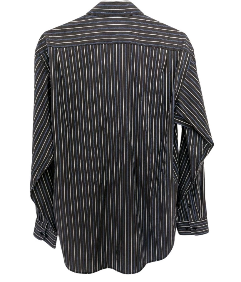Camisa de vestir Paul Smith London para hombre a rayas carbón manga larga talla 17 Foto 2 de 4