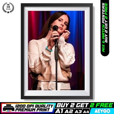 LANA DEL REY Wandbild Bild Poster Druck A1 A2 A3 A4 | KAUFEN SIE 2 ERHALTEN SIE 2 GRATIS