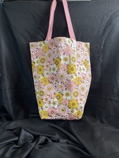 Extra Large Flower Canvas Tote Bag