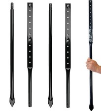 Metal Stakes for Yard Signs, 36-Inch Heavy Duty Posts, Black, 2-Pack