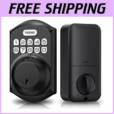Smart Keyless Entry Deadbolt Lock - Matte Black