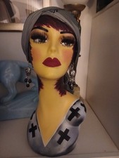 Punk /Gothic style mannequin display head refurbished Retro Style