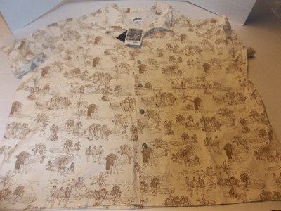 Black History Month Adult House of Aama Print Short Sleeve Button-Down NWT XXL