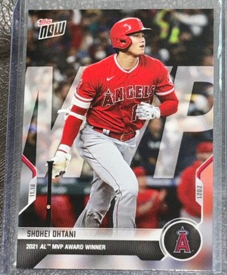 2021 MLB TOPPS NOW #OS-40 Shohei Ohtani - Angels: 2021 AL MVP Award Winner