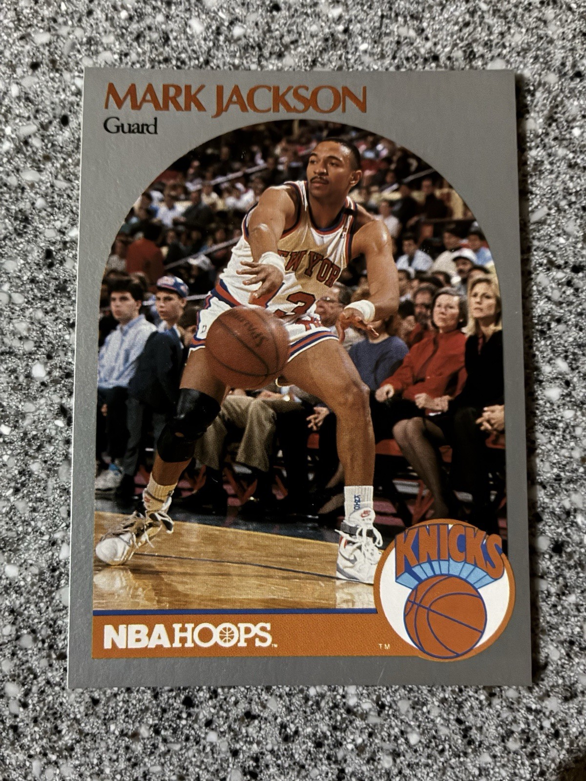 NBA Hoops Mark Jackson 1990 #205 New York Knicks Basketball Menendez Brothers
