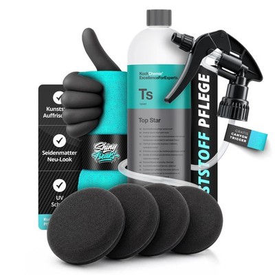 Koch Chemie Top Star 1L 4 Applikatoren Tuch Handschuhe | seidenmattes Finish