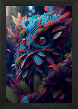 Ancient Forest Spirit Framed Wall Art Poster Canvas Print Picture