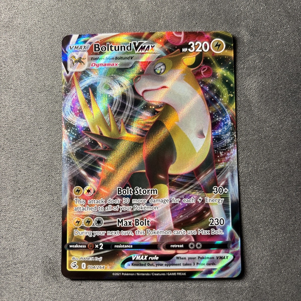 ポケモンカード　ポケモンカード英語　Boltund Vmax カード Boltund VMAX | Fusion Strike | TCG Card Database