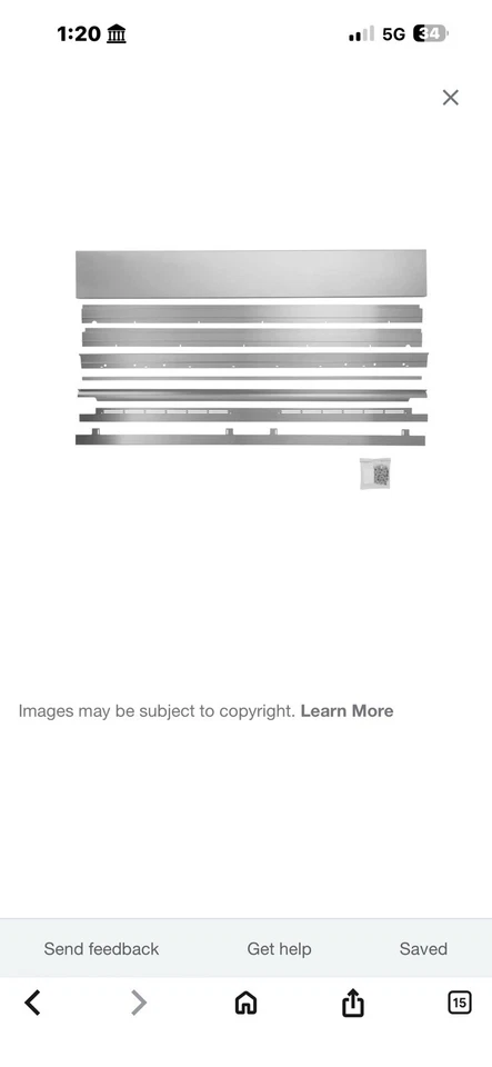 ZKBSN720NSS Monograma 72” Kit Unificación Acero Inoxidable Nuevo Foto 3 de 4