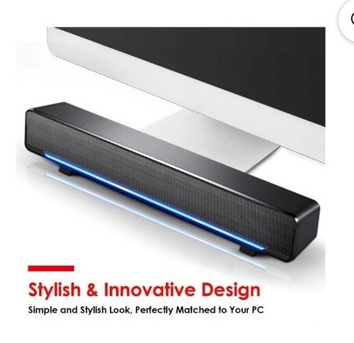 Barre de son Phission, haut-parleurs de barre de son alimentés par USB pour ordinateur de bureau ordinateur portable... - Photo 4/6