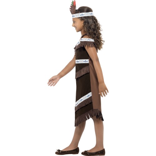 Indianerin Kostüm Pocahontas Kleid S - 115-128 cm 4-6 Jahre - Bild 2 von 3