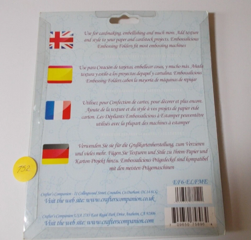 Carpeta de estampado Die'sire elegante marco (E752) Foto 2 de 2